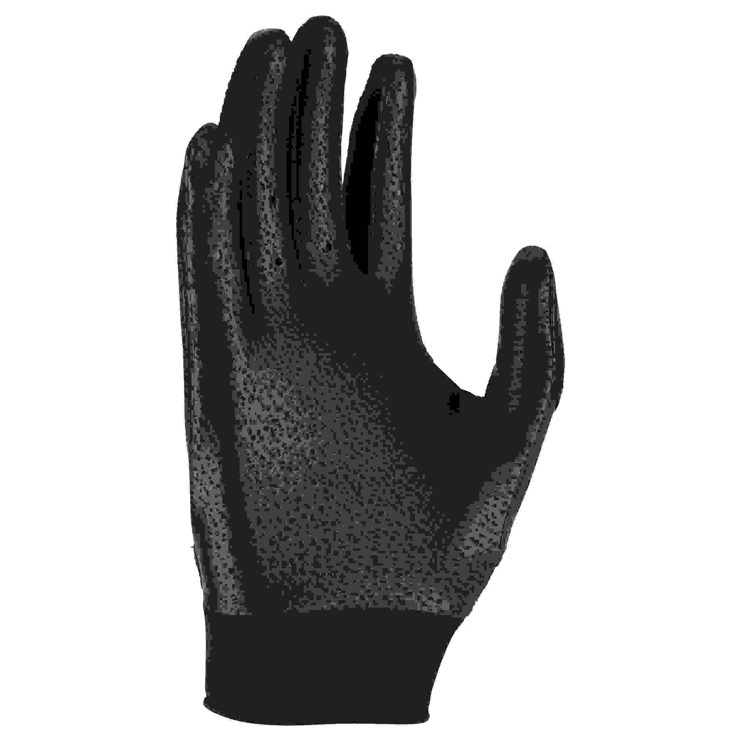 Nike Alpha Youth Baseball Black/Silver Batting Gloves